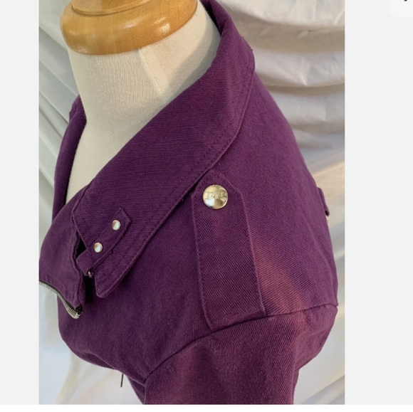 Tripp NYC purple denim Vintage 💜 New with tags jacket. Size m - Picture 6 of 9